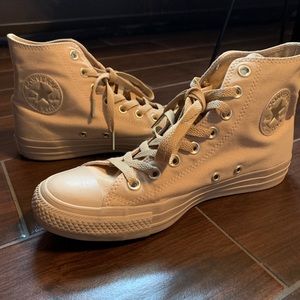 High top tan converse